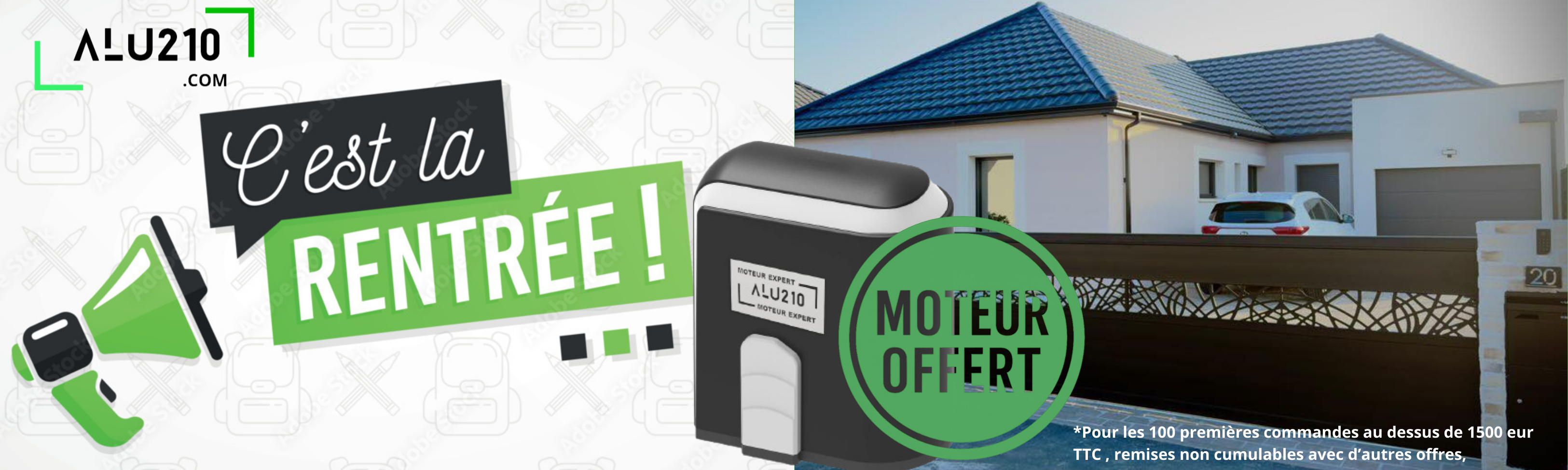 Offre motorisation Alu210